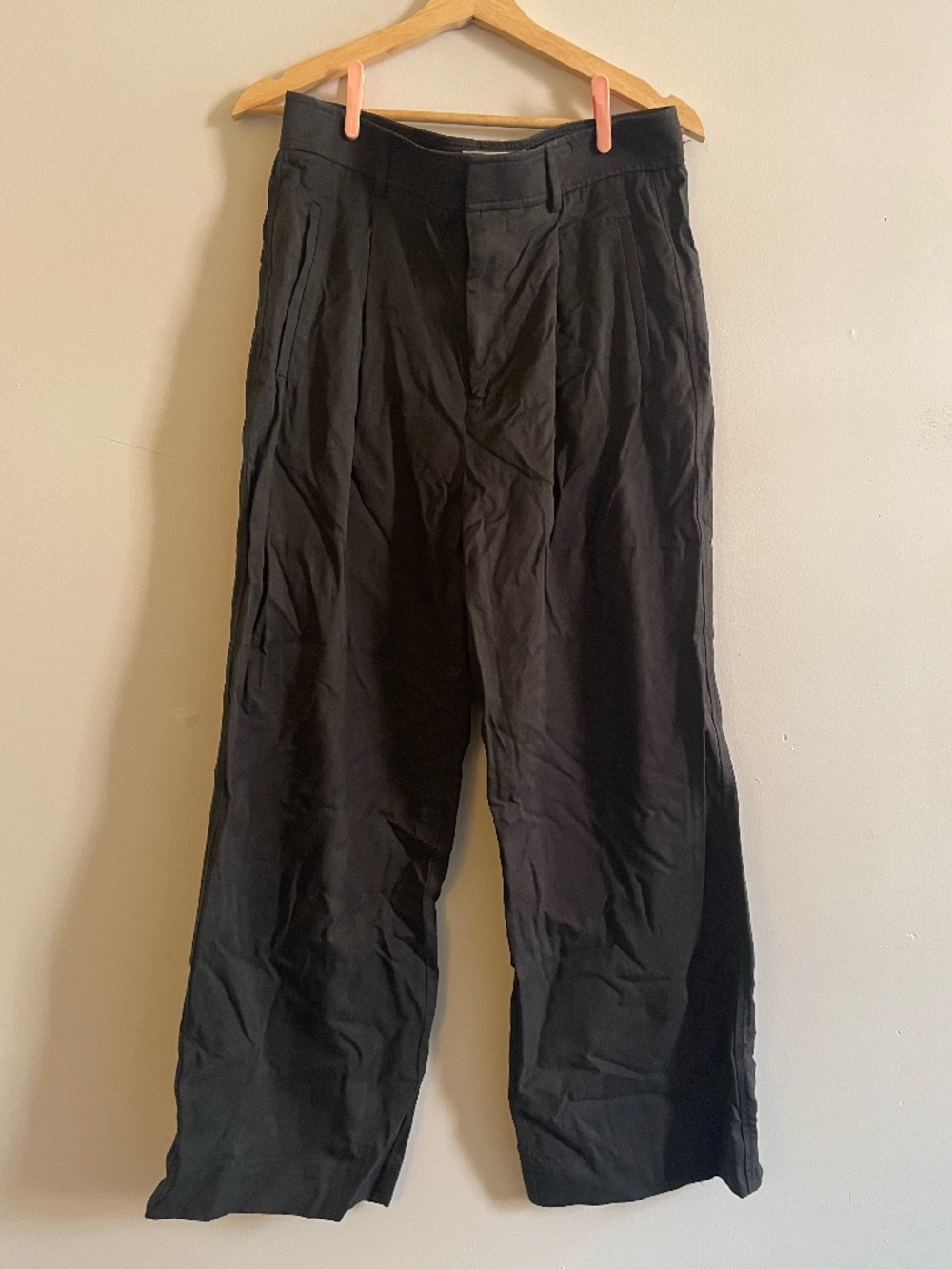 Everlane black pleated trousers 10s
